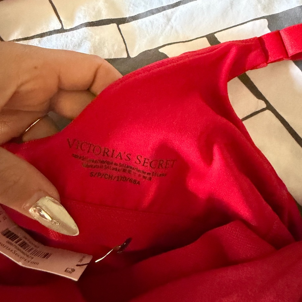 Victoria's Secret Bright Red Wireless jump suit -active wear or not